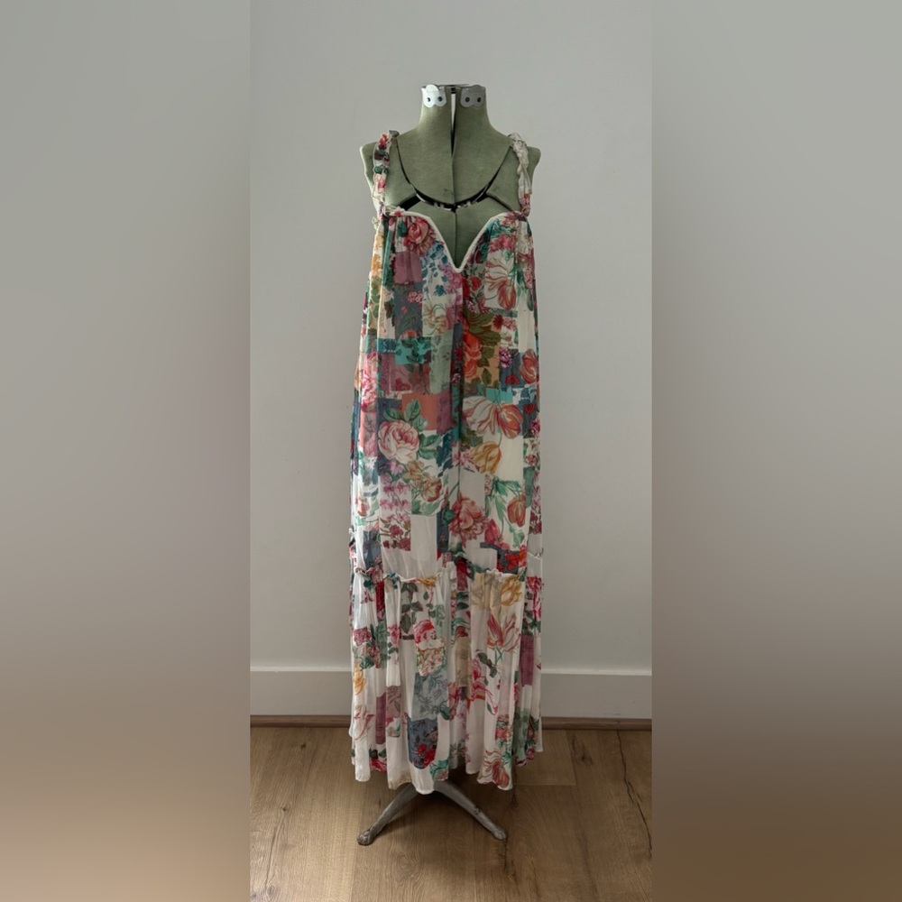 Anthropologie | Multicolor Floral Maxi Dress | XXS (runs big)